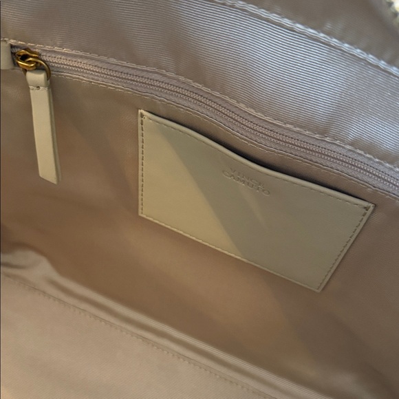 🆕 Vince Camuto Ice Blue Tote with Gold Accent Luxury Leather - Picture 10 of 11